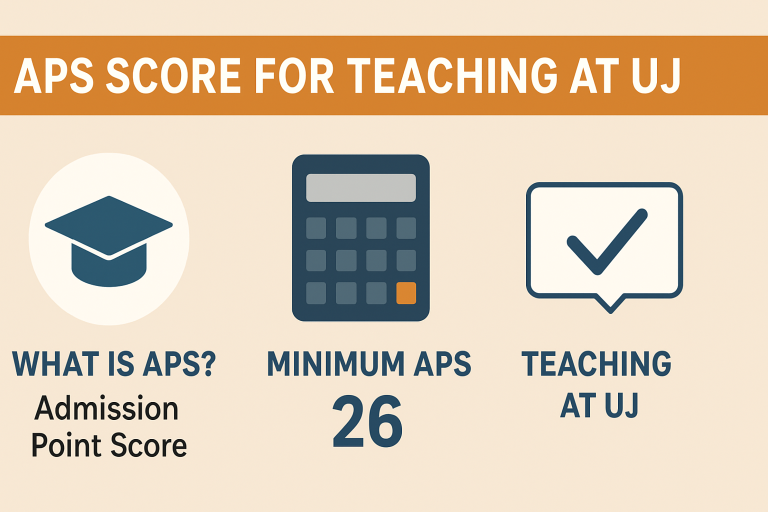 Aps Score For Teaching At UJ - APS Score